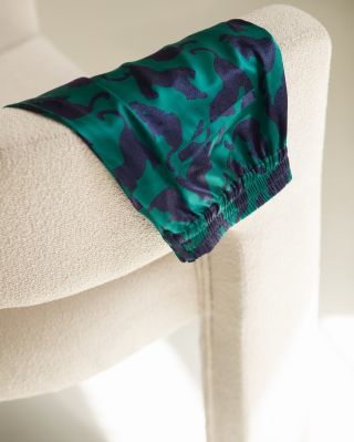 Speaks for itself! 100% Silk Lounge Shorts. Custom-made print. Finest details. Designed and made in Czechia....