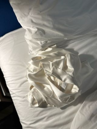 Draped, not folded. The Most Classic piece waiting to be worn. Or not. There’s nothing more timeless than a white pure...